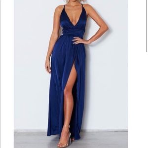 Navy Blue Prom Dress